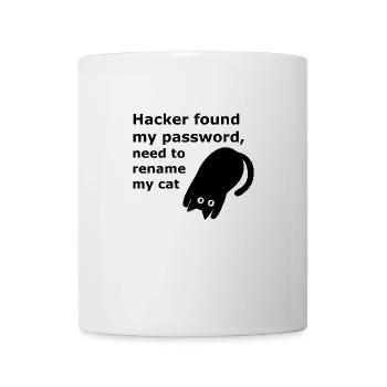 Hacker found my password, need to rename my cat. - Mug - white - Front