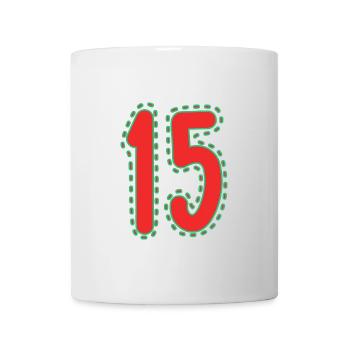 15. 15 YEARS. 15th ANNIVERSARY. 15 YEAR ANNIVERSARY. - Mug - white - Front