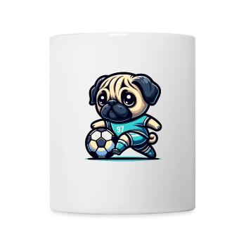 Carlin Chien Joueur de football Champion Fan - Mug blanc - blanc - Devant