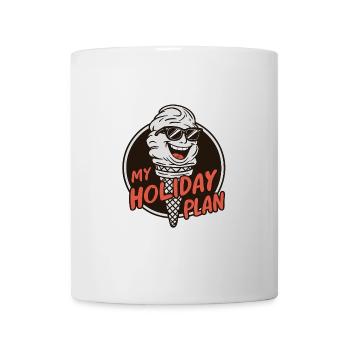 Laughing Ice Cream Cone Funny Ice Cream Design Saying - Mug - white - Front
