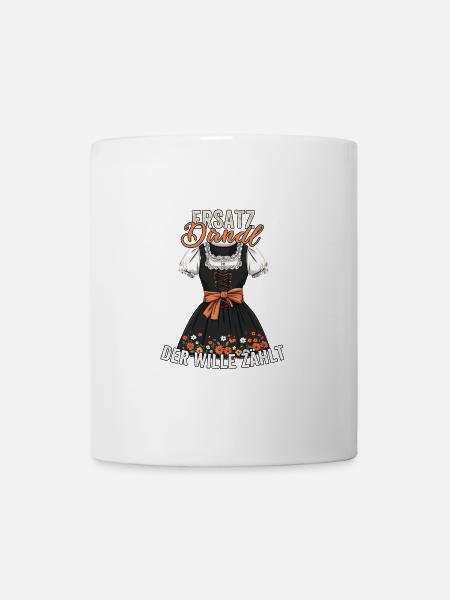 Trachtenhemd Trachtenshirt Damen Frauen Tracht - Tasse - Weiß