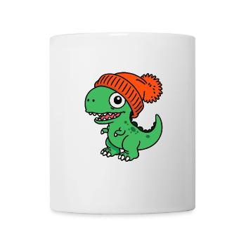 Bonnet T-Rex Baby Dino dinosaure vert - Mug blanc - blanc - Devant