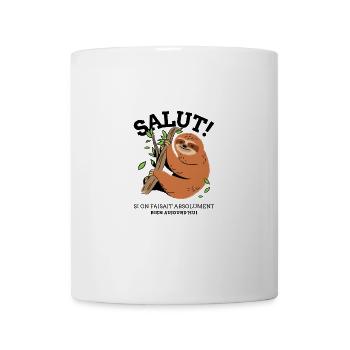Salut si on faisait absolument rien aujourd'hui - Mug blanc - blanc - Devant