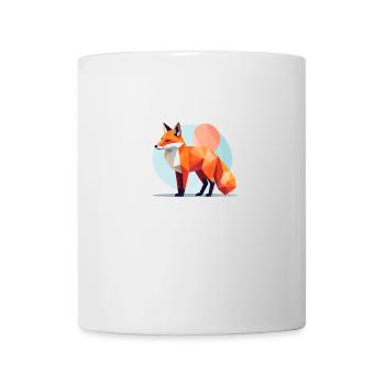 Fox ,Geometric, illustration,abstract - Mug - white - Front
