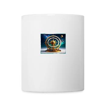 polarlichter,sterne,nacht, kompass - Tasse - Weiß - Vorne