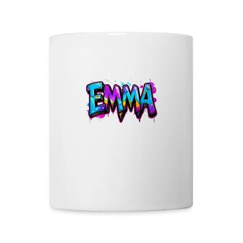 graffiti, buchstaben, emma, illustration - Tasse - Weiß - Vorne