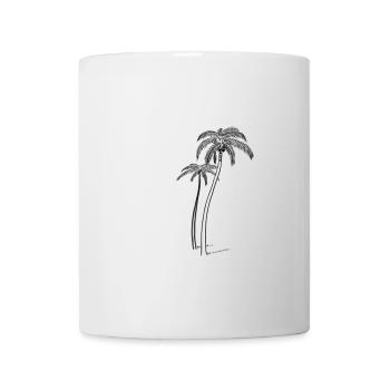 Palmen mit Kokosnuss - Tasse - Weiß - Vorne