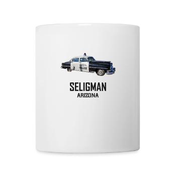 Old car in Seligman in Arizona, US Road 66 - Mug - white - Front