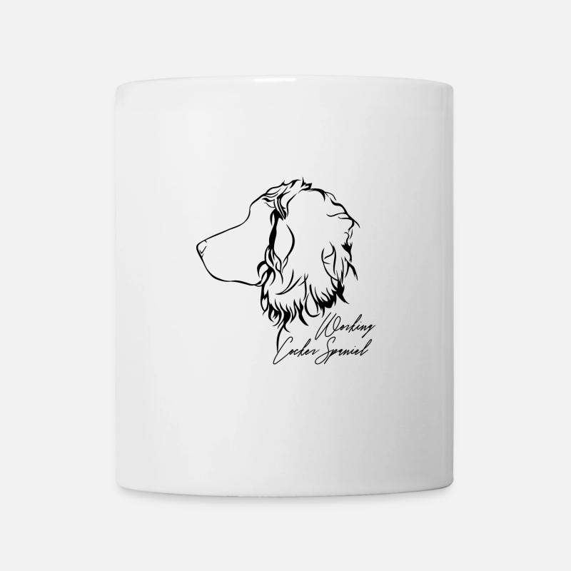 COCKER DE TRAVAIL SPANIEL Profil Chiens Wilsigns - Mug blanc - blanc