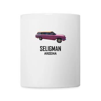 Old car in Seligman in Arizona, US Road 66 - Mug - white - Front