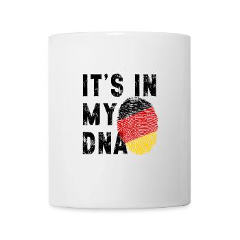 Abstract Red Yellow Flag Brush - Mug - white - Front