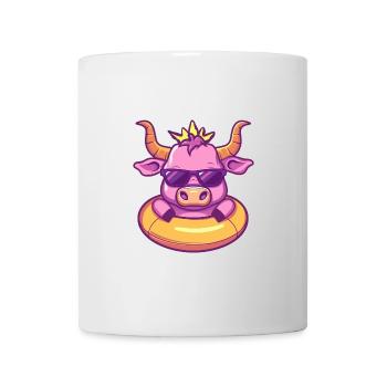 Stier Sommer Comic - Tasse - Weiß - Vorne