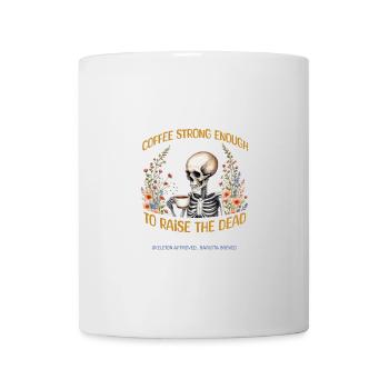 Starkes Kaffee-T-Shirt-Design - Tasse - Weiß - Vorne