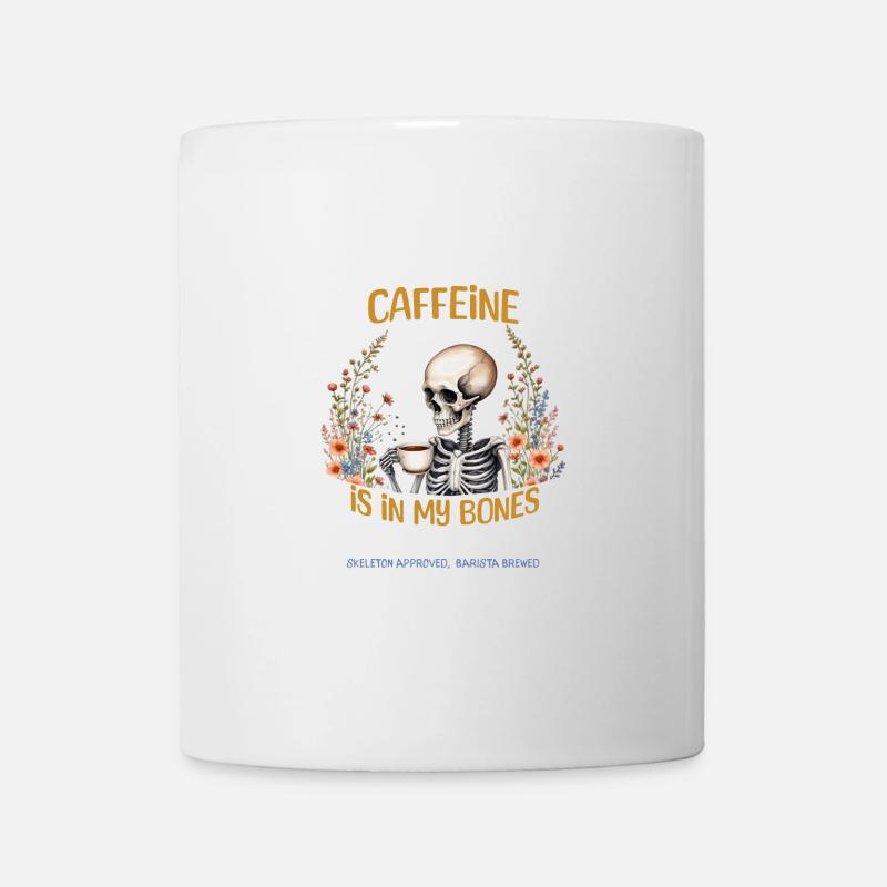 La caféine est dans mes os - Mug blanc - blanc