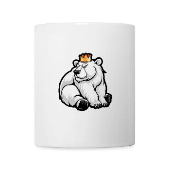 Couronne de bande dessinée ours polaire - Mug blanc - blanc - Devant