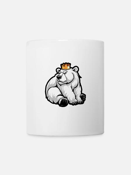 Eisbär Comic Krone - Tasse - Weiß