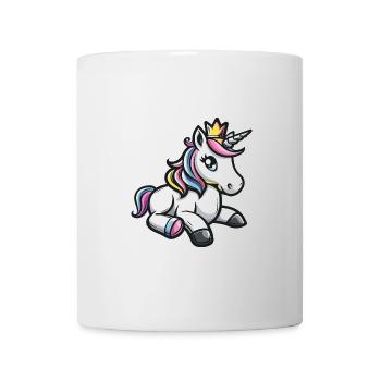 Couronne de bande dessinée Licorne - Mug blanc - blanc - Devant