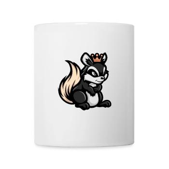 Couronne de bande dessinée Skunk - Mug blanc - blanc - Devant