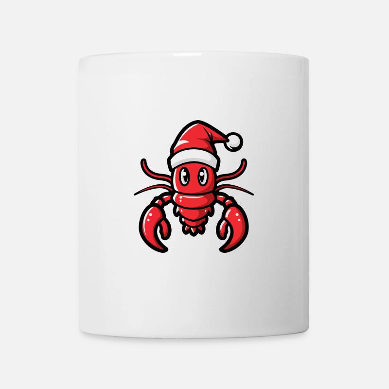 Crabe homard Noël - Mug blanc - blanc