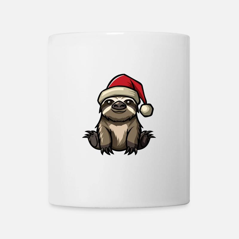 Faultier Weihnachten - Tasse - Weiß