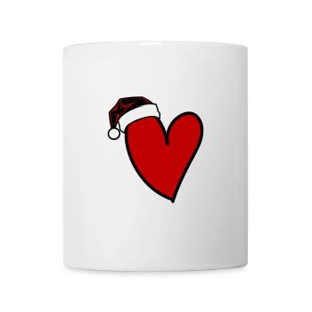 Coeur Noël - Mug blanc - blanc - Devant