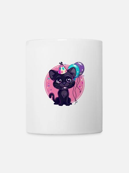 Panther Geburtstag Comic - Tasse - Weiß