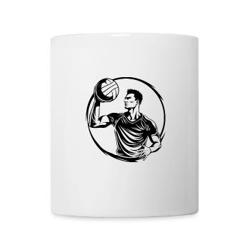 Volleyball Spieler - Tasse - Weiß - Vorne