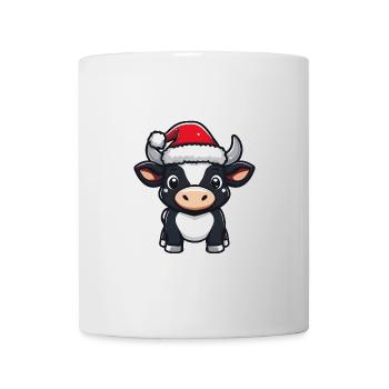 Stier Weihnachten Christmas - Tasse - Weiß - Vorne