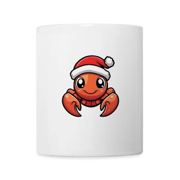 Crabe homard Noël Noël - Mug blanc - blanc - Devant