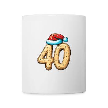 40 Numéro Noël - Mug blanc - blanc - Devant