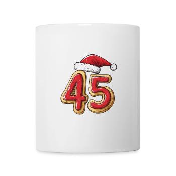 45 Zahl Weihnachten - Tasse - Weiß - Vorne
