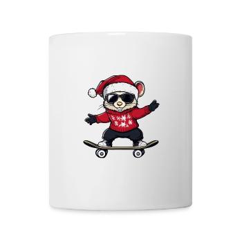 Maus Weihnachten Lustig - Tasse - Weiß - Vorne