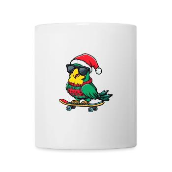 Papagai Noël drôle - Mug blanc - blanc - Devant
