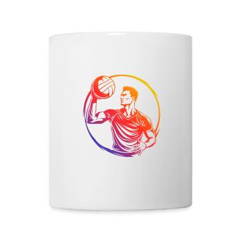 Volleyball Spieler Bunt - Tasse - Weiß - Vorne
