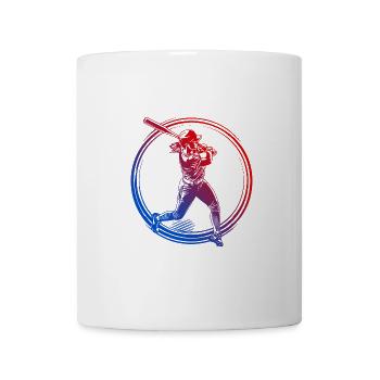 Baseball Silhouette Colorful - Mug - white - Front