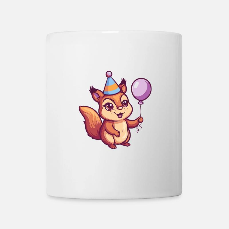 Eichhörnchen Geburtstag Baby - Tasse - Weiß