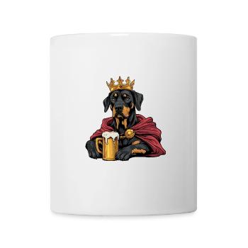 Dobermann Hund Bier Lustig - Tasse - Weiß - Vorne