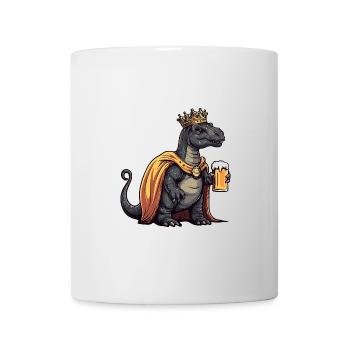 Dinosaur Brontosaurus Beer Funny - Mug - white - Front