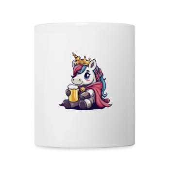 Einhorn Bier Lustig - Tasse - Weiß - Vorne