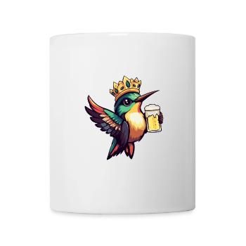 Kolibri Vogel Bier Lustig - Tasse - Weiß - Vorne