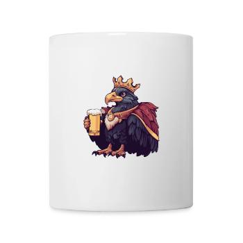 Adler Vogel Bier Lustig - Tasse - Weiß - Vorne