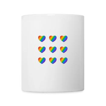 Rainbow hears - Mug - white - Front