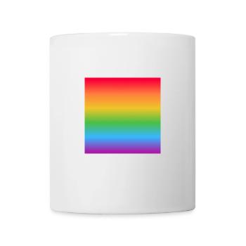 LGBTQ Pride rainbow gradient - Mug - white - Front