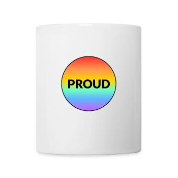 Proud LGBTQ pride rainbow - Mug - white - Front