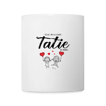 élue meilleure Tatie Cadeau à personnalisé tata - Mug blanc - blanc - Devant