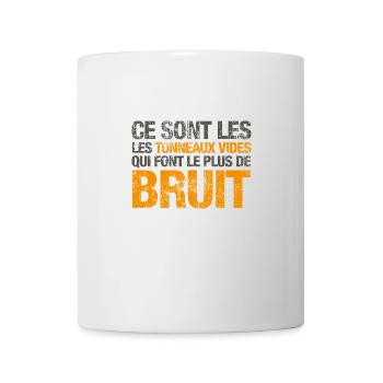 Ce sont les tonneaux vides - Mug blanc - blanc - Devant