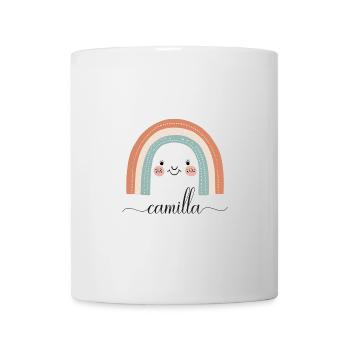 Camilla! Rainbow design, customizable - Mug - white - Front