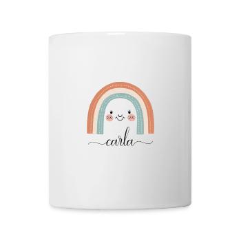 Carla! Rainbow design, customizable - Mug - white - Front