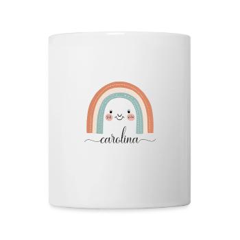Carolina! Rainbow design, customizable - Mug - white - Front