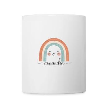 Cassandra! Rainbow design, customizable - Mug - white - Front